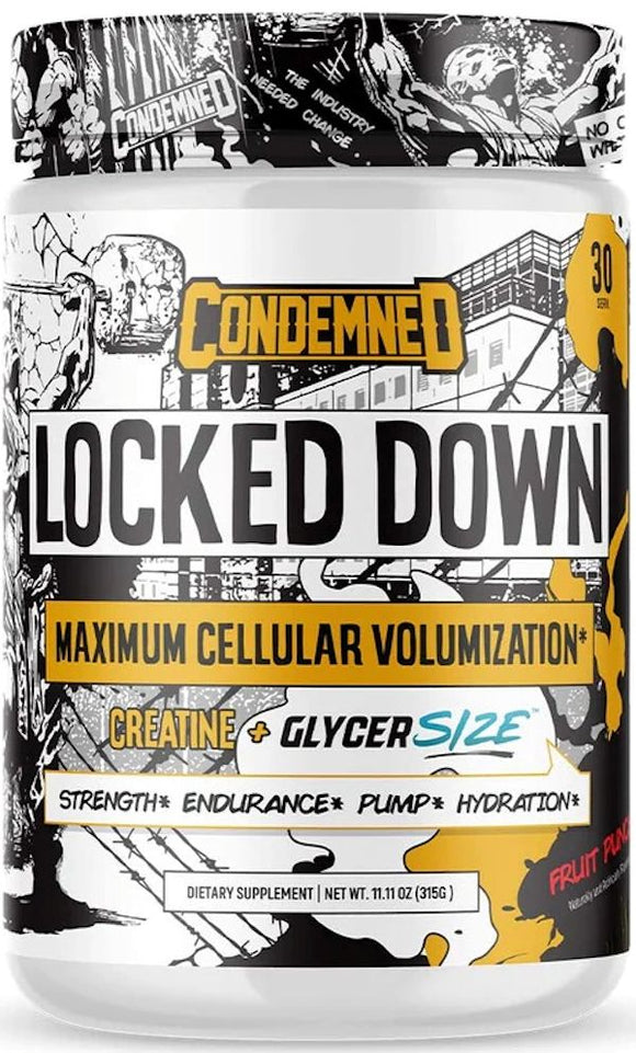 Condemned Labz Locked Down Pre-Workout|Muscle Pumps|Mass For Life|
