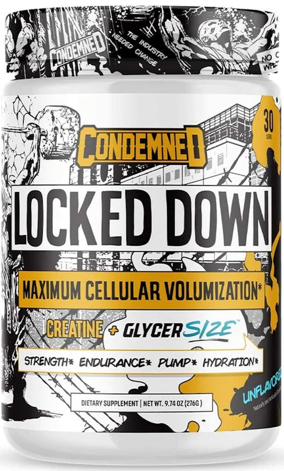 Condemned Labz Locked Down Pre-Workout|Muscle Pumps|Mass For Life|