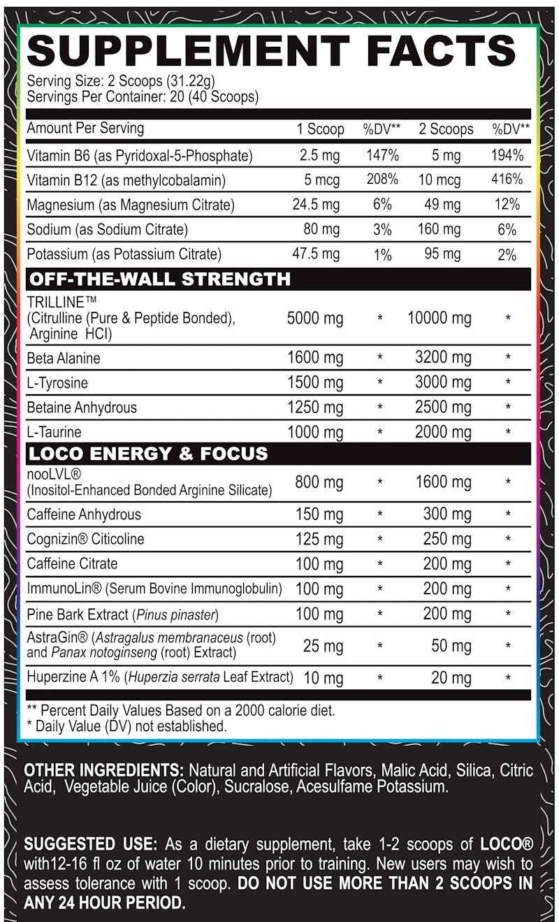 Myoblox Loco Pre Workout