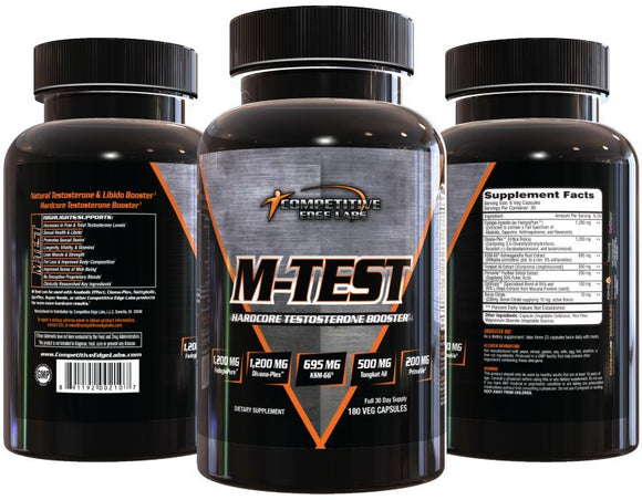 Competitive Edge Labs M-Test Booster 180 Caps|Test Booster|Mass For Life|