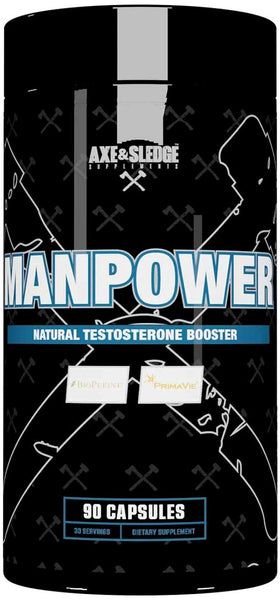 Axe & Sledge Manpower Natural Testosterone Booster|Test Booster|Mass For Life|