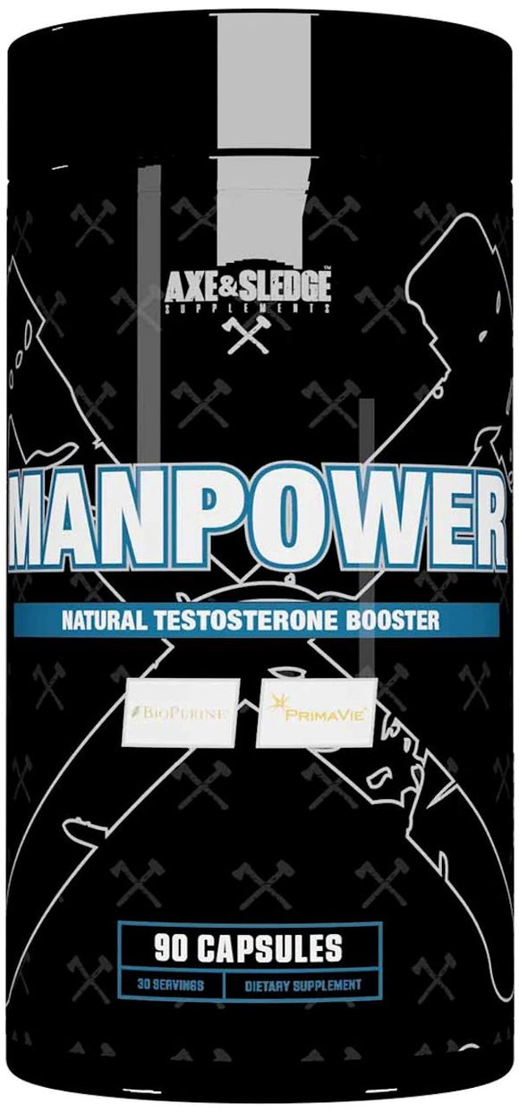 Axe & Sledge Manpower Natural Testosterone Booster|Test Booster|Mass For Life|