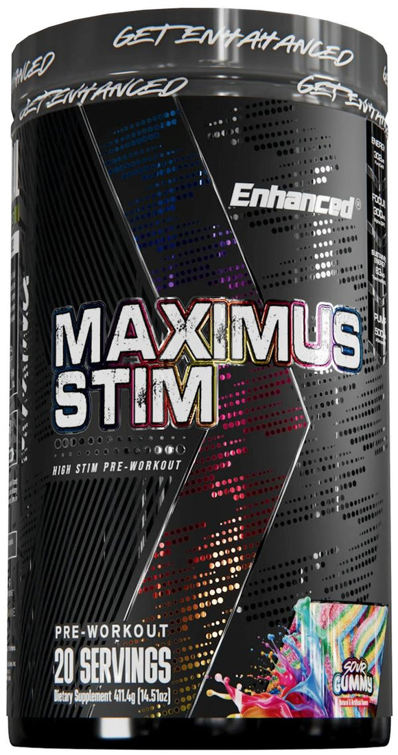 Enhanced Labs Maximus Stim High-Stim Pre-Workout|Pre Workout|Mass For Life|