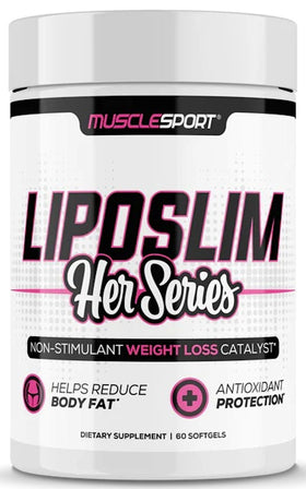 MuscleSport, LipoSlim Her Series, Stim Free Fat Burner|Fat Burner|Mass For Life|