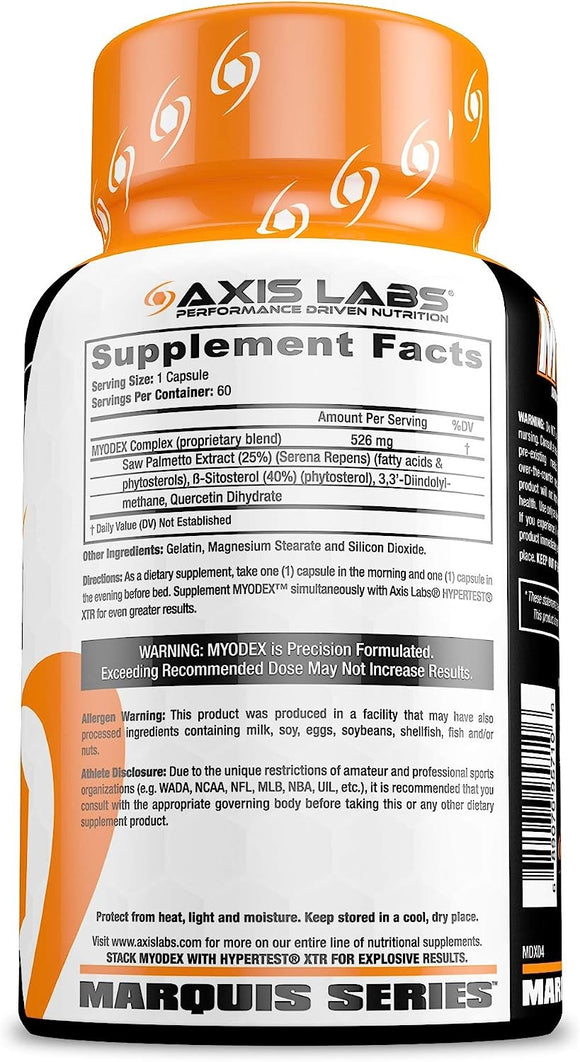 Axis Labs MYODEX Advanced Testosterone Modulators|Test Booster|Mass For Life|