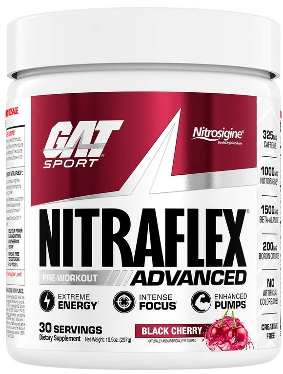 GAT Sport Nitraflex ADVANCED Pre-Workout|Test Booster|Mass For Life|