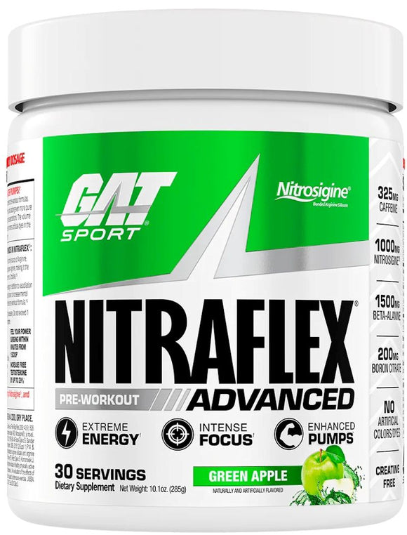 GAT Sport Nitraflex ADVANCED Pre-Workout|Test Booster|Mass For Life|