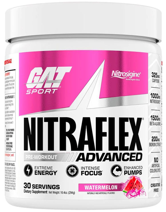GAT Sport Nitraflex ADVANCED Pre-Workout|Test Booster|Mass For Life|