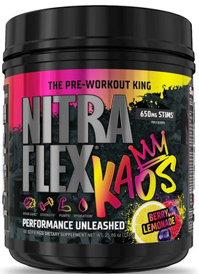 GAT Sport Nitra Flex Kaos King Of Pre-Workouts 40 Servings|Pre-Workout|Mass For Life|