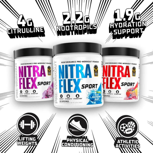 GAT Sport Nitraflex SPORT|Pre Workout|Mass For Life|