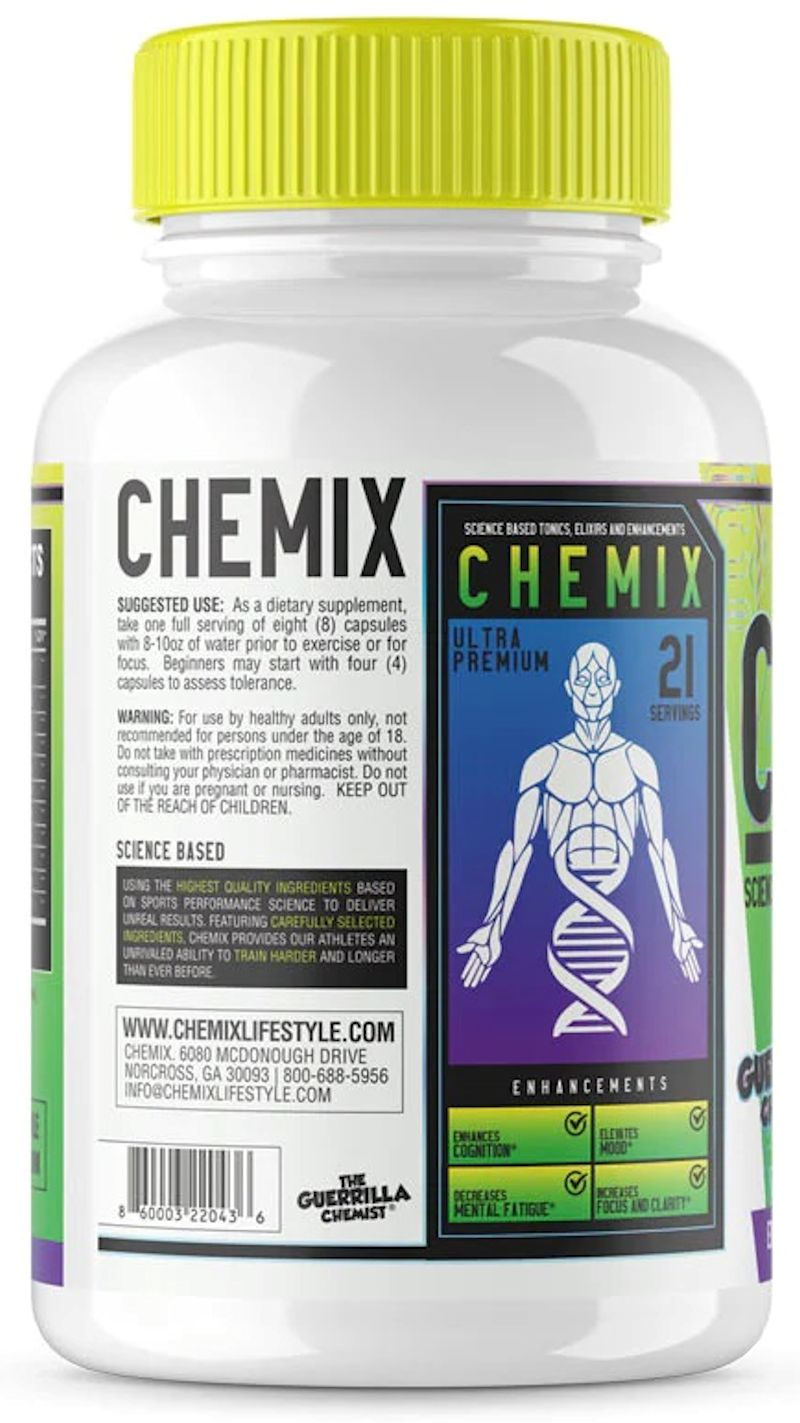 Chemix Nootropic Feel Good Caps|Mass For Life|Focus