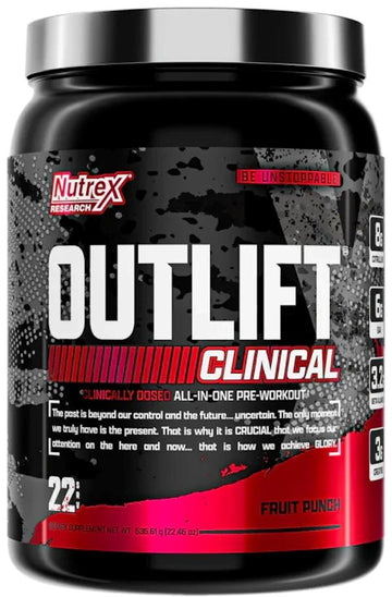 Nutrex Outlift Clinical Pre Workout|Pre Workout|Mass For Life|