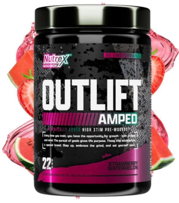 Nutrex Outlift Amped Pre-Workout extra strength melon