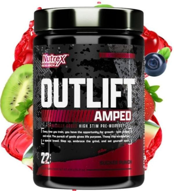 Nutrex Outlift Amped Pre-Workout extra strength punch