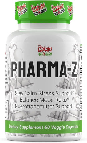 Psycho Pharma Pharma-Z Feel Good Caps|Stress Aid|Mass For Life|