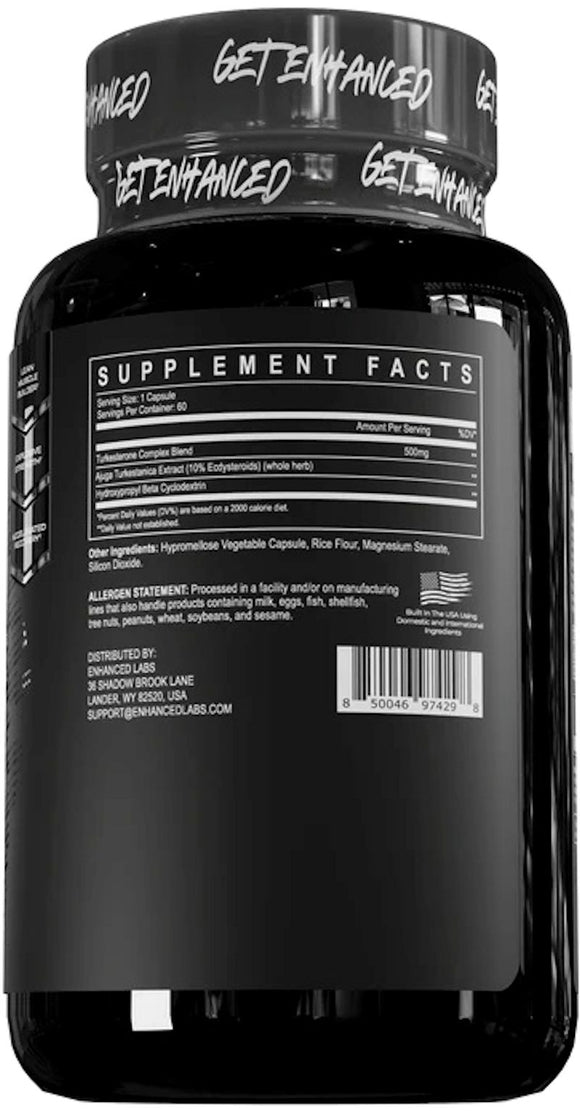 Enhanced Labs Phytoturk 60 Capsules|Test Booster|Mass For Life|