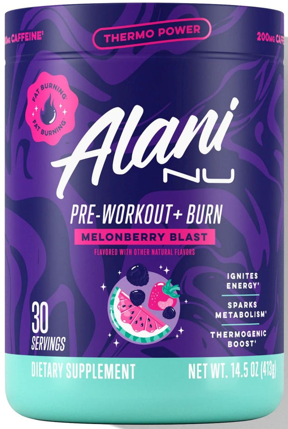 Alani Nu Pre-Workout+ Burn 30 Servings|Pre Workout|Mass For Life|