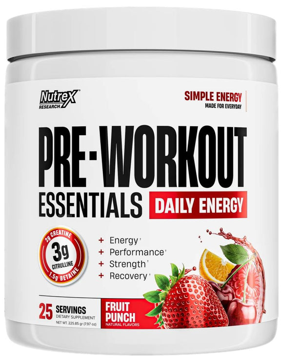 Nutrex Pre-Workout Essentials|Pre Workout|Mass For Life|