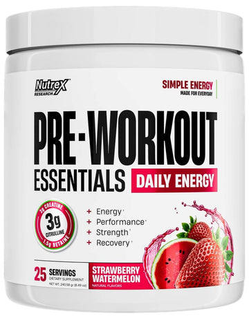 Nutrex Pre-Workout Essentials|Pre Workout|Mass For Life|