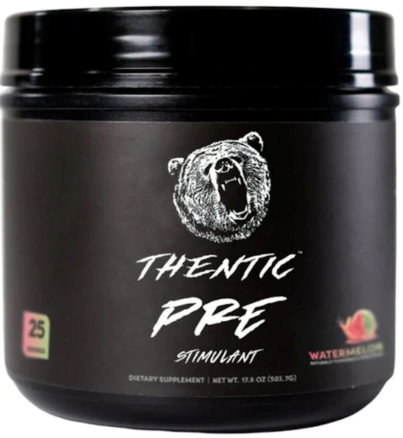 Thentic Pre Stimulant Pre-Workout Strawberry Kiwi|Pre-Workout|Mass For Life|
