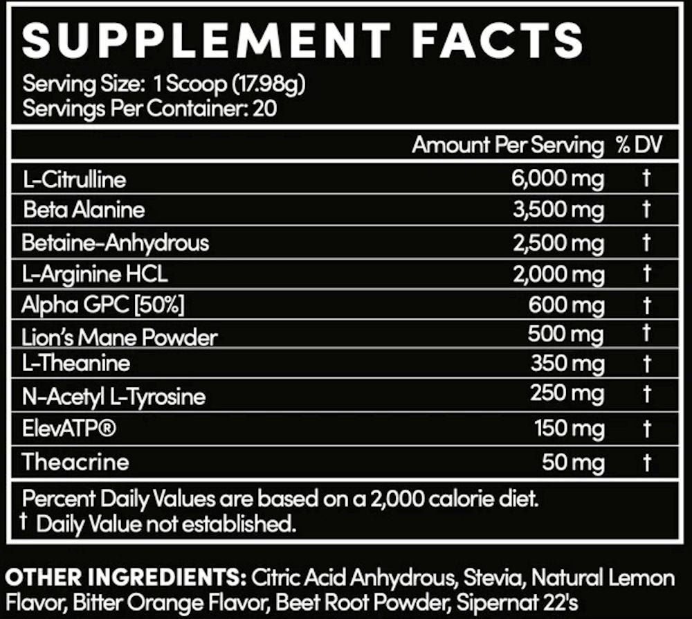 Thentic Pre Non-Stim Pre-Workout|Pre Workout|Mass For Life|