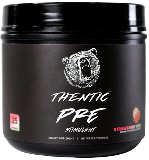 Thentic Pre Stimulant Pre-Workout Strawberry Kiwi|Pre-Workout|Mass For Life|