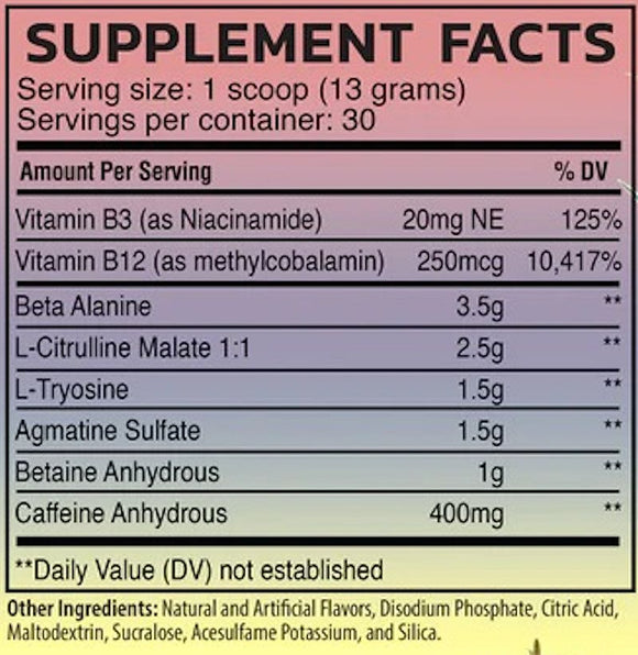 Raw Nutrition Pre Extreme Pre-workout High-Stim 30 Servings|Pre-Workout|Mass For Life|