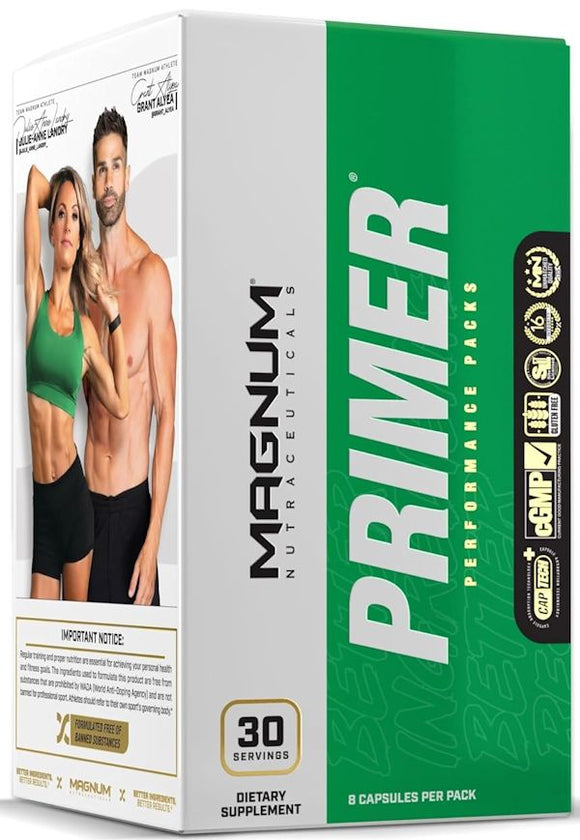 Magnum Nutraceuticals Primer Performance 30 Packs|Multi Vitamin|Mass For Life|
