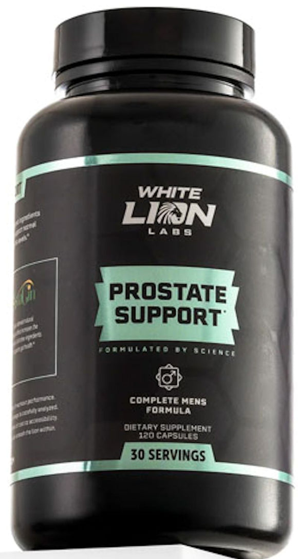 White Lion Labs Prostate Support 120 Caps|Men's Health|Mass For Life|