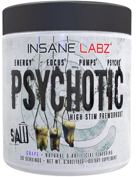 Insane Labz Psychotic SAW High Energy|Pre-Workout|Mass For Life|