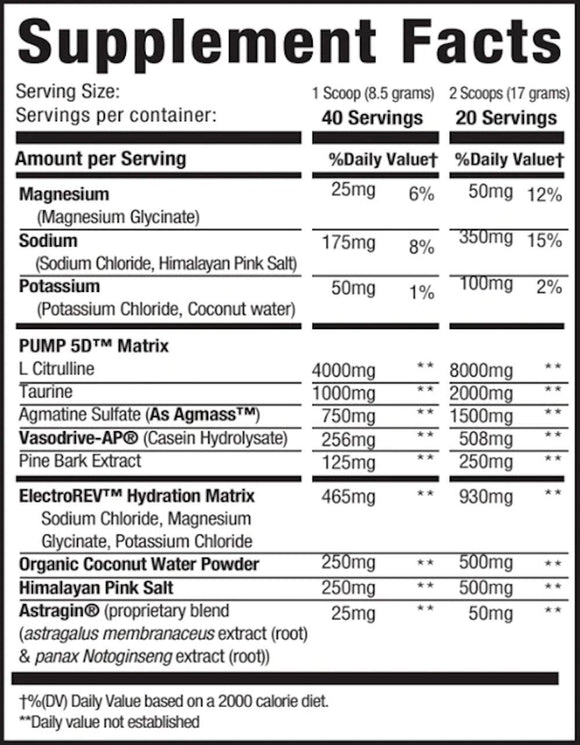 MuscleSport Pump+Hydration Non Stim Pre-workout 40 Servings|Pre Workout|Mass For Life|
