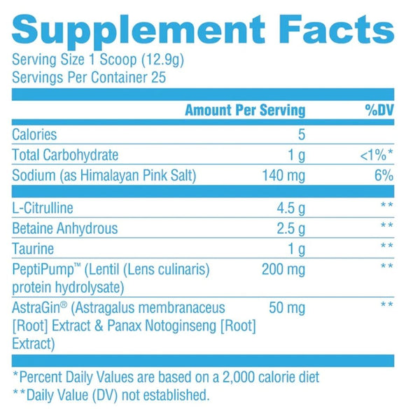 Ryse Supplements Pump Pre-Workout Muscle Pumps