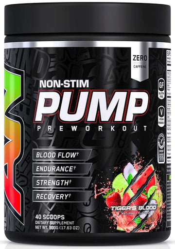 AN Supps Pump Pre-Workout Stim Free Focus|Pre-Workout|Mass For Life|