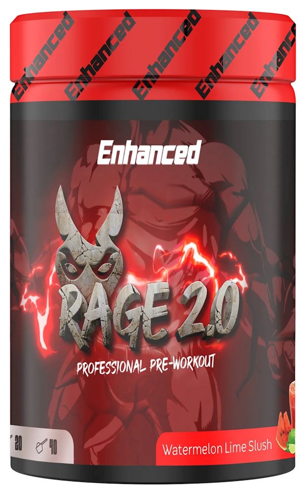 Enhanced Labs Rage 2.0 Pre-Workout 40 lime