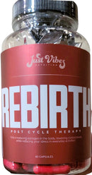 Just Vibes Nutrition Rebirth PCT 60 capsules|Test Booster|Mass For Life|