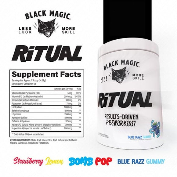 Black Magic Supply Ritual Pre-Workout|Pre-Workout|Mass For Life|