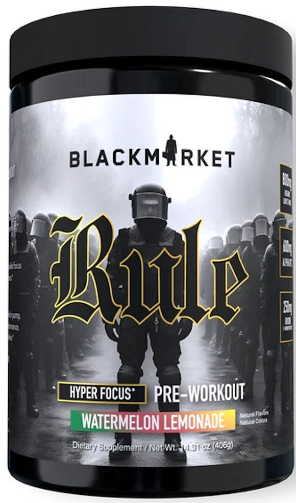 BlackMarket Labs Rule Pre Workout|BCAA|Mass For Life|