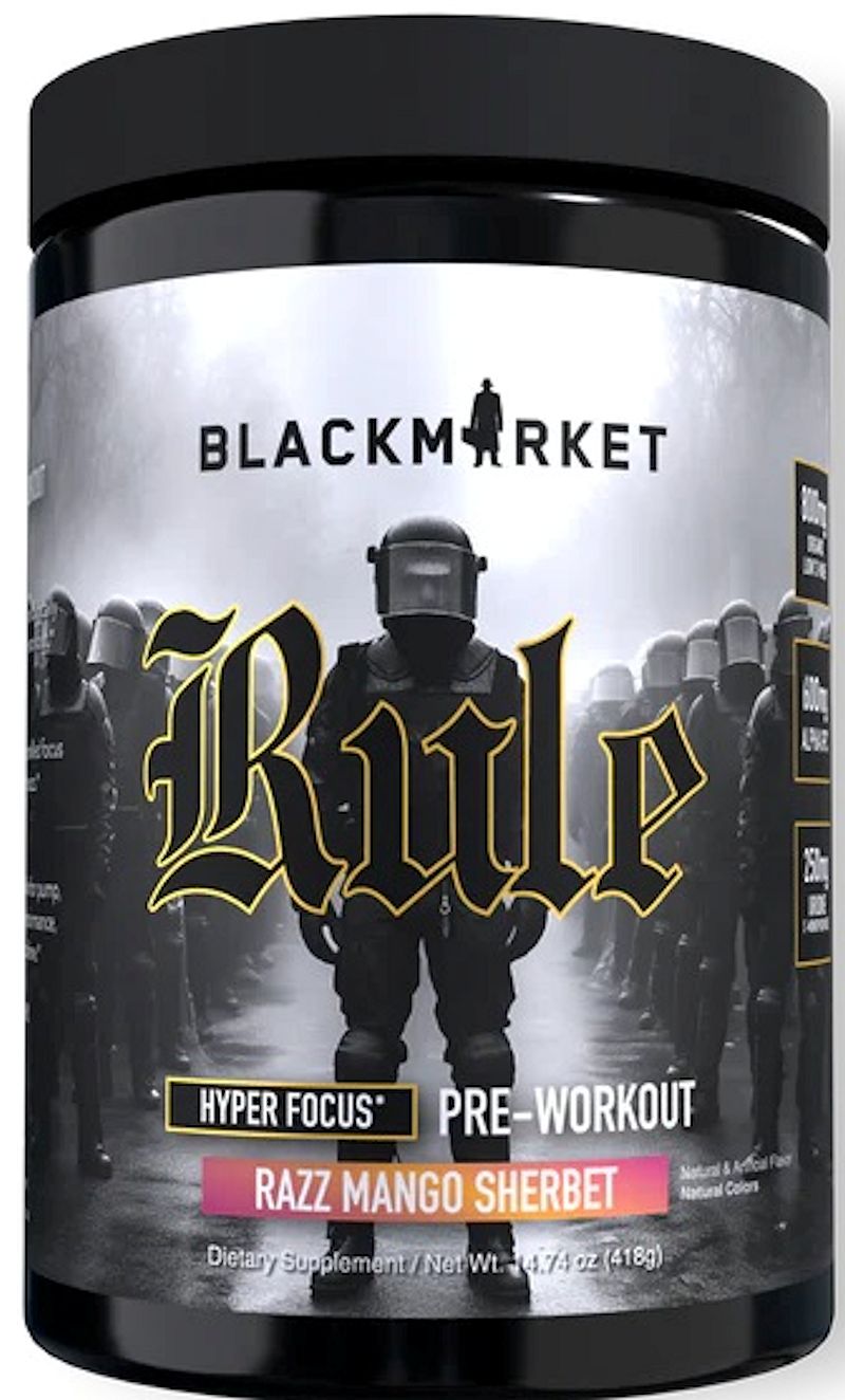 BlackMarket Labs Rule Pre Workout raz