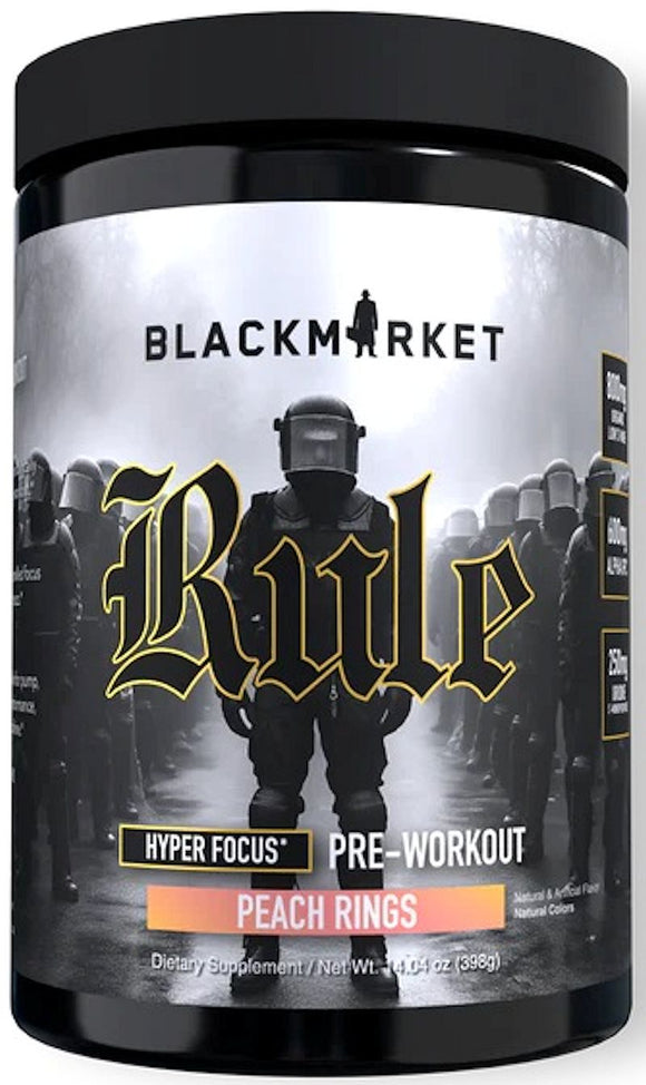 BlackMarket Labs Rule Pre Workout|BCAA|Mass For Life|