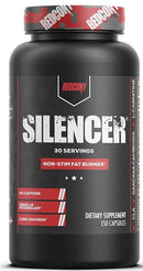 Redcon1 Silencer Stimulant Free Fat Burner 120 Capsules|Fat Burner|Mass For Life|