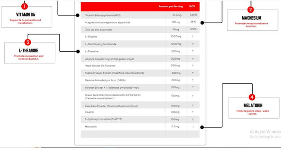 Enhanced Labs Sleep and Grow Nighttime Growth 30 Servings|Sleep Aid|Mass For Life|