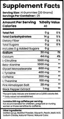 Smash Pre-Workout Gummies, Great Taste|Pre Workout|Mass For Life|