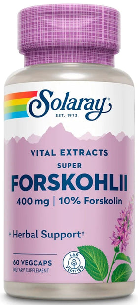 Solaray Super Forskohlii 60 VCaps|Lean Muscle|Mass For Life|