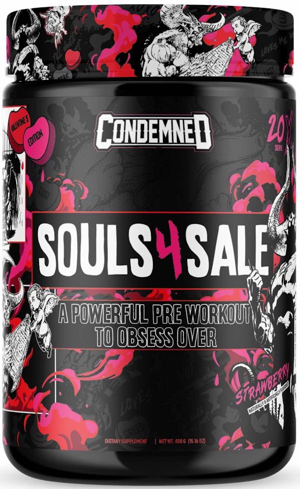 Condemned Labz Souls 4 Sale A Powerful Pre-Workout strawberry