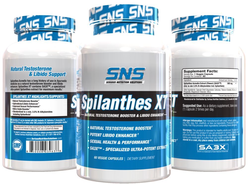 SNS Serious Nutrition Solutions Spilanthes XT|Mass For Life|Test Booster