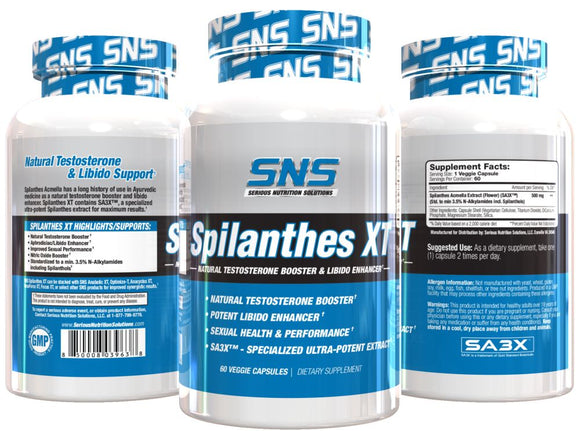 SNS Serious Nutrition Solutions Spilanthes XT|Test Booster|Mass For Life|