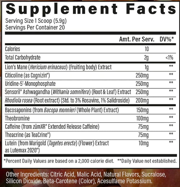 Raw Nutrition Steady State Pre Workout Focus|Pre Workout|Mass For Life|