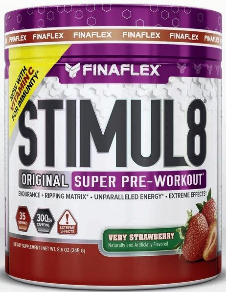 Finaflex Stimul8 hardcode Pre-Workout strawberry