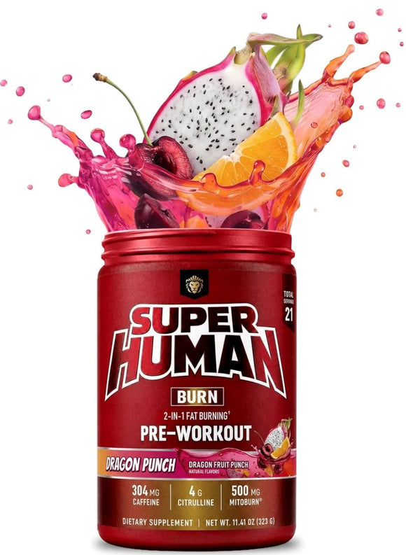 Alpha Lion Superhuman Burn Thermogenic Formula Blazeberry|Pre-Workout|Mass For Life|