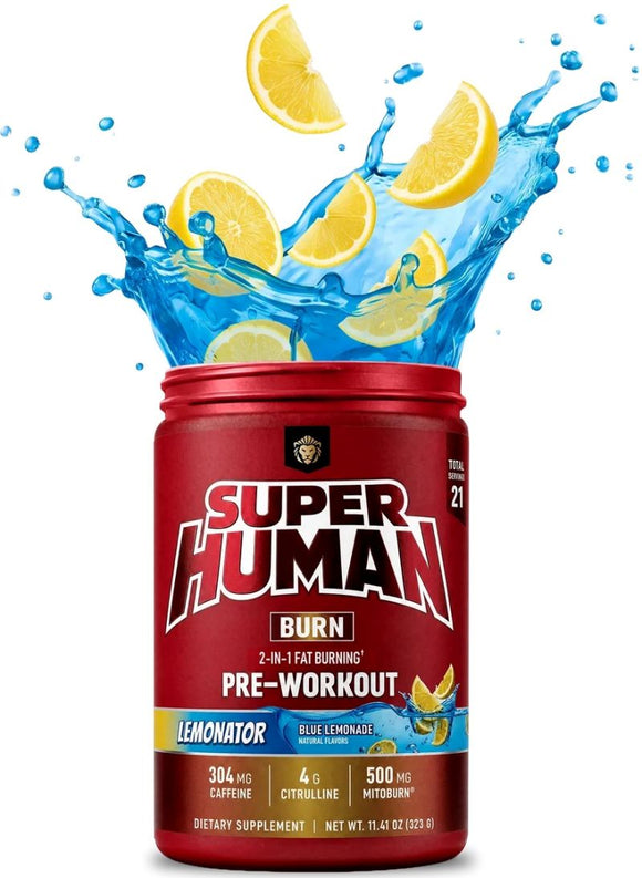 Alpha Lion Superhuman Burn Thermogenic Formula Blazeberry|Pre-Workout|Mass For Life|